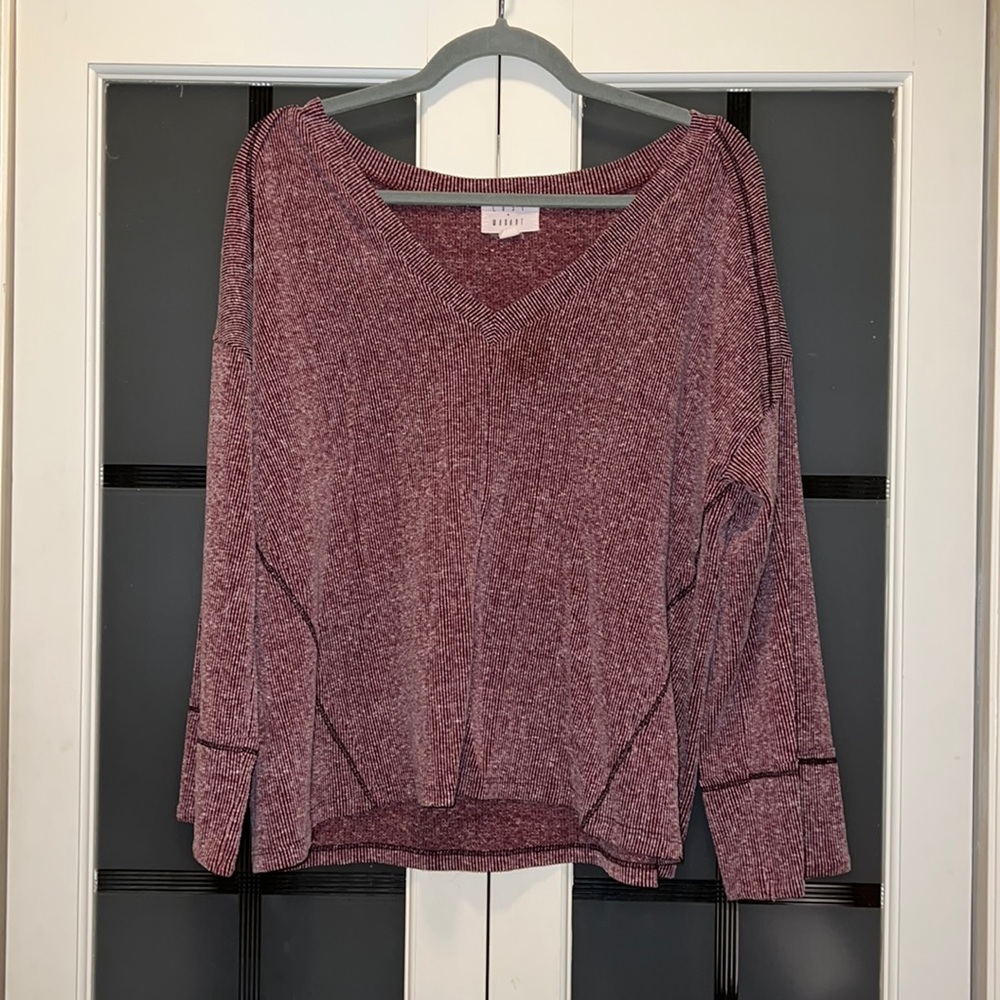 purple sweater